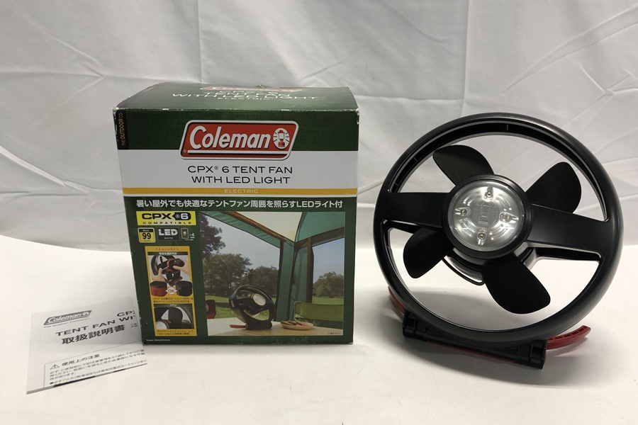 【買取実績】Coleman コールマン CPX6テントファンLEDライト付 2000010346 【高額買取】